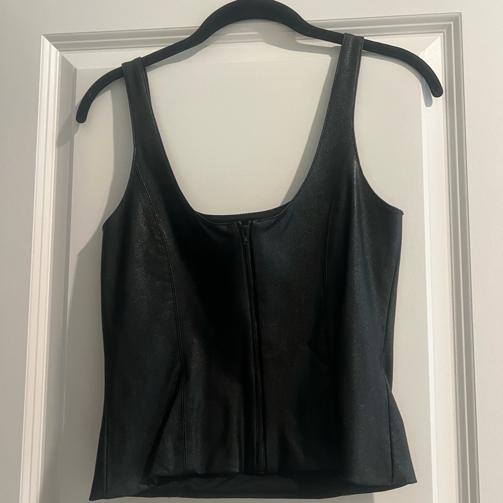 Amanda Uprichard Black Tank Top